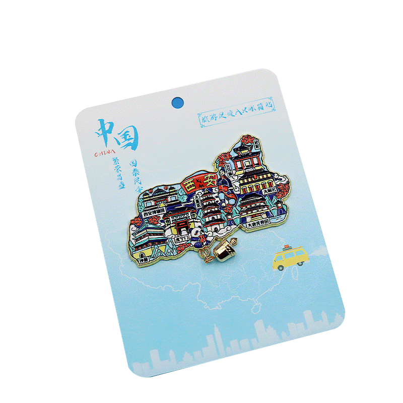 Aimo Art Metal Fridge Magnet Xi'an City Cultural Creative AR Terracotta Warriors Tang Paradise Landmark Souvenir