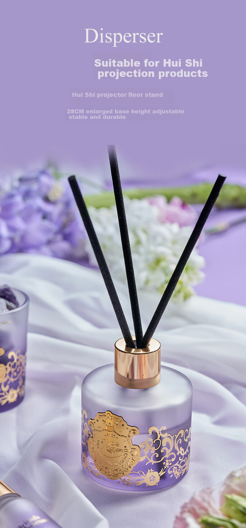 Dayingbowuguan Birthday Swan Lavender Mist Diffuser Crystal Stone Bedroom Fragrance Gift Box for Men And Women, Back-To Mid-Autumn Festival Gift 10