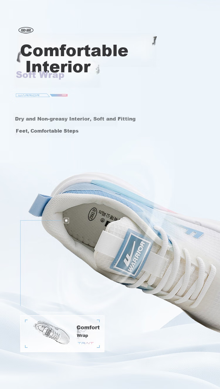 Huili Official Women's Shoes, Summer Breathable Mesh Sneakers for Women, 2026 New Style Women's Footwear, White And Blue, Size 37 8