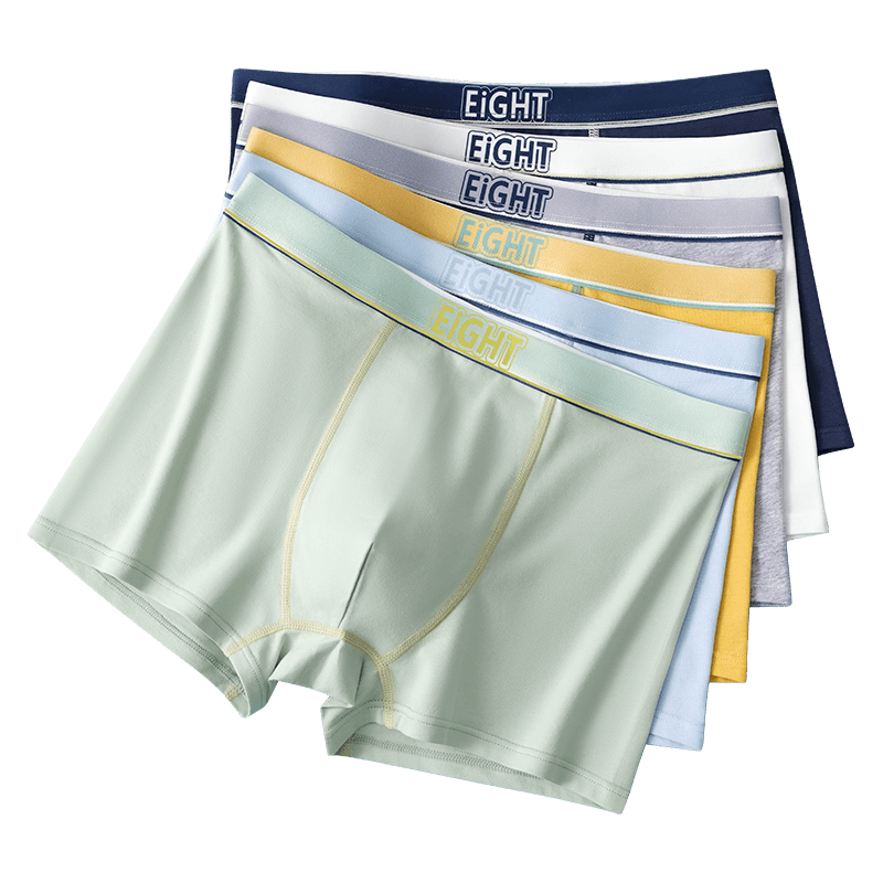 Dingguagua Youth Underwear for Boys, Puberty, Middle School Students, Pure Cotton Boxer Briefs, High School Students, Older Children, Chubby Kids, Square-Cut Shorts