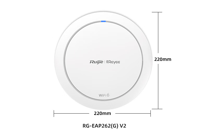 Ruijie Wireless AP Panel EAP162(G)V2 Whole-House WiFi 6 Set, 1-To Parent-Child Router, Gigabit Dual-Band 1800M, Enterprise And Home Networking, 5-Port AC All-In Device + 3 APs 8