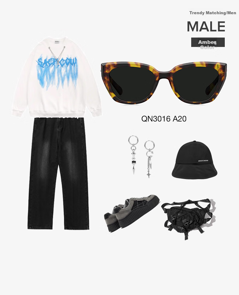 QINA [Brand Recommendation] Butterfly-Shaped Large Frame Sunglasses for Women, Gift for Girls, QN3016A20 6
