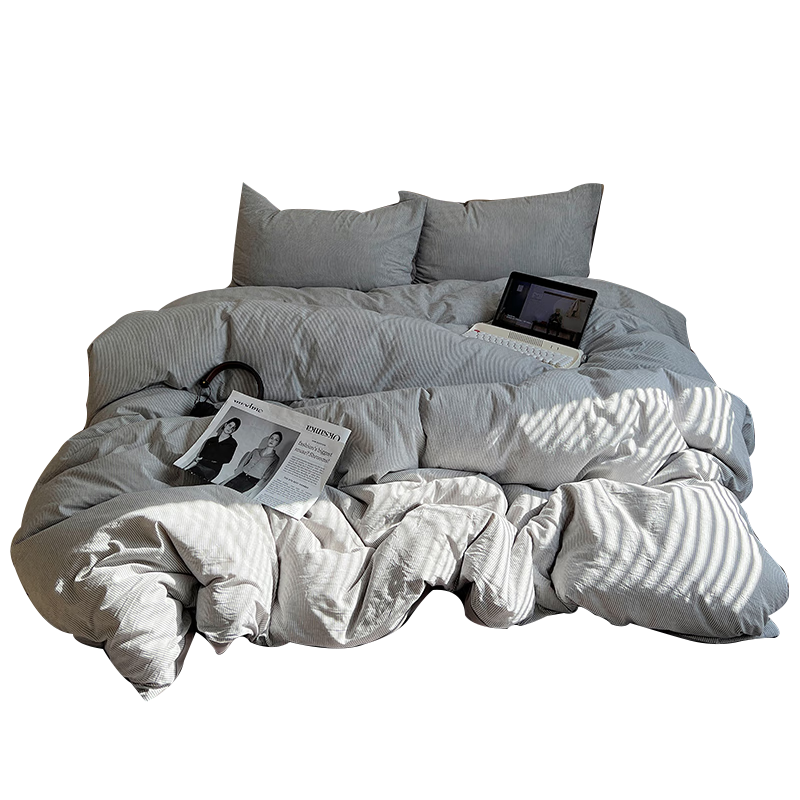 MUJI A-Class 100% Cotton Duvet Cover Single 200x230cm Striped Blue