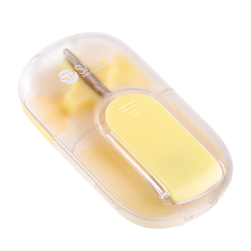 Daisy Leaf Japanese-Style Pill Cutter, Quarter Cutter, Half Cutter, Pill Splitter, Portable Small Pill Box