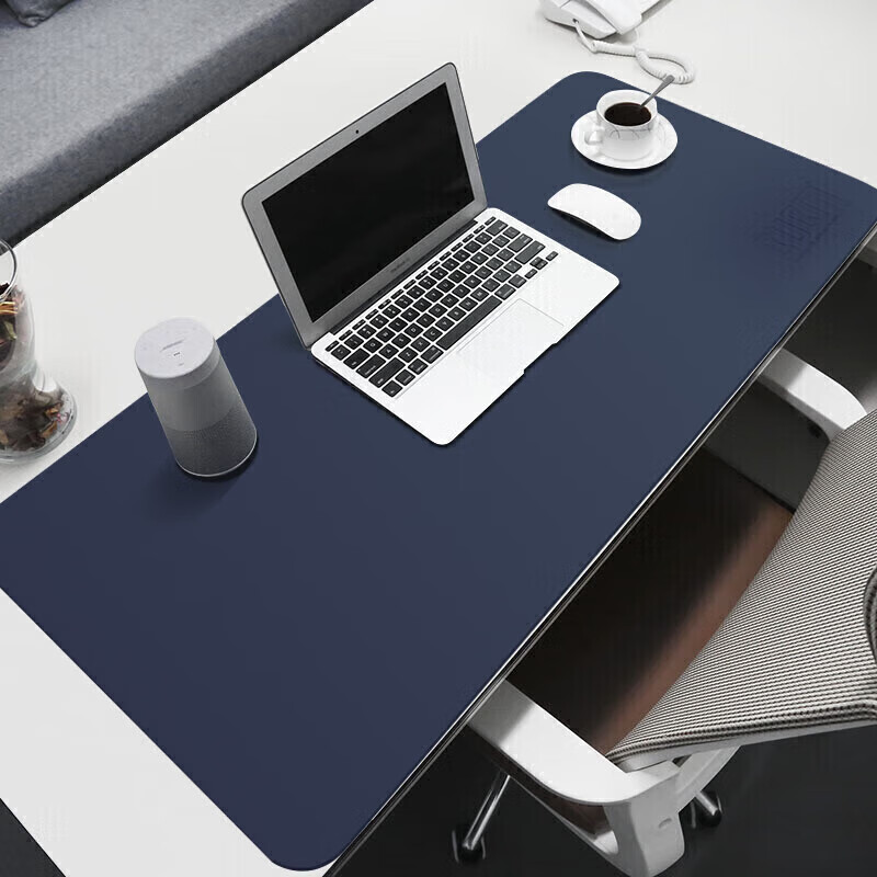 BUBM Mouse Pad Extra Large Office Desk Pad Laptop Mat Keyboard Pad Writing Desk Pad Gaming Pad for PUBG And BGMI Simple Customized Enlarged Royal Blue + Yellow