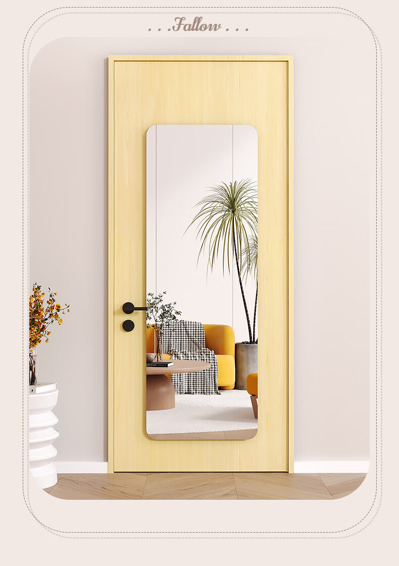 Xiangzhubian Soft Mirror Wall-Mounted Self-Adhesive Acrylic Full-Length Mirror No Drilling Bathroom Dressing Mirror Home Makeup Mirror 40*120cm 20