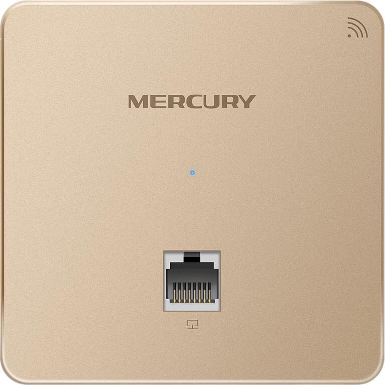 Беспроводная точка доступа MERCURY MIAP300P Gold Edition, 300M, 86-тип, PoE, AC-управление