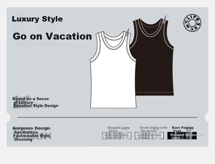 HLA [Chen Zheyuan's Choice] Men's Tank Top, Sleeveless Cotton Striped Textured Undershirt, Basic Thin Undershirt for Layering 2