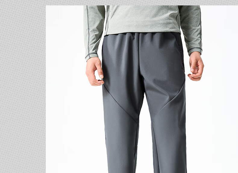 361° Men's Autumn Winter Sports Outdoor Running Water-Repellent Fleece Lined Straight Pants 652544708D-2 29