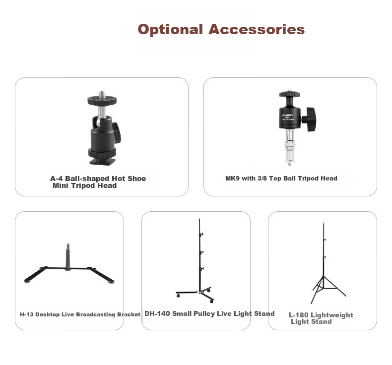 JINBEI EFR-36 Circular Fill Light, LED Mobile Phone Live Streaming Stand Light, Face Light for Streamers, Selfie Photography Beauty Light, Round Cosmetic Tattoo Photography Lighting 11