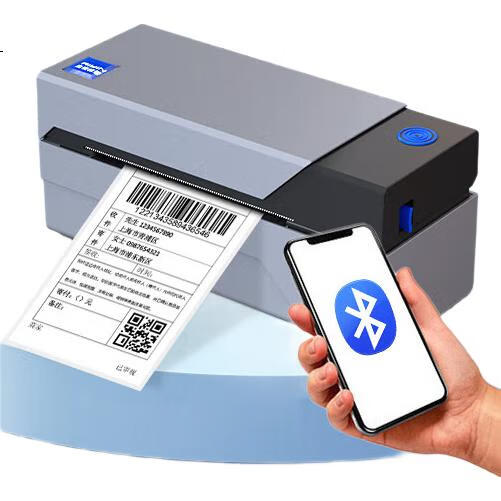 Термопринтер этикеток QIRUI QR-588BT, Bluetooth, 108 мм, для интернет-магазинов, логистики, для печати наклеек
