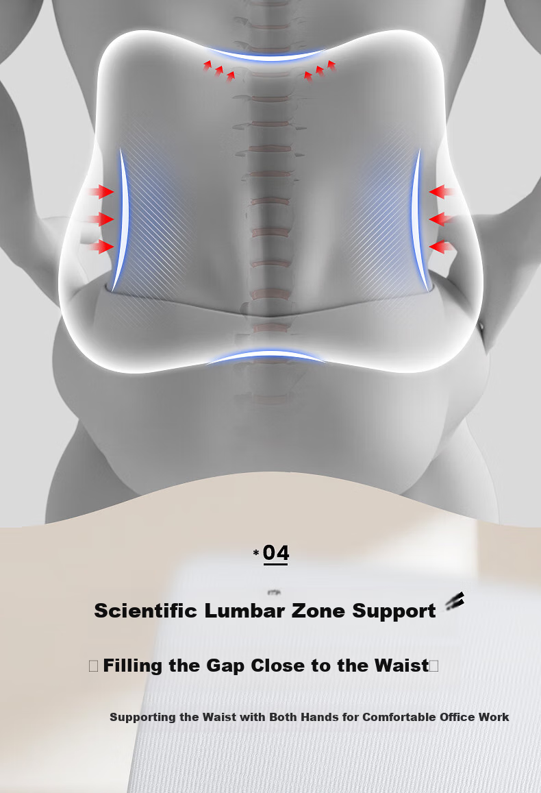 GREAT LIFE Lumbar Support Cushion Back Pillow for Office Chair, Long Sitting, Car Driving, Seat Cushion, Backrest Pillow 8