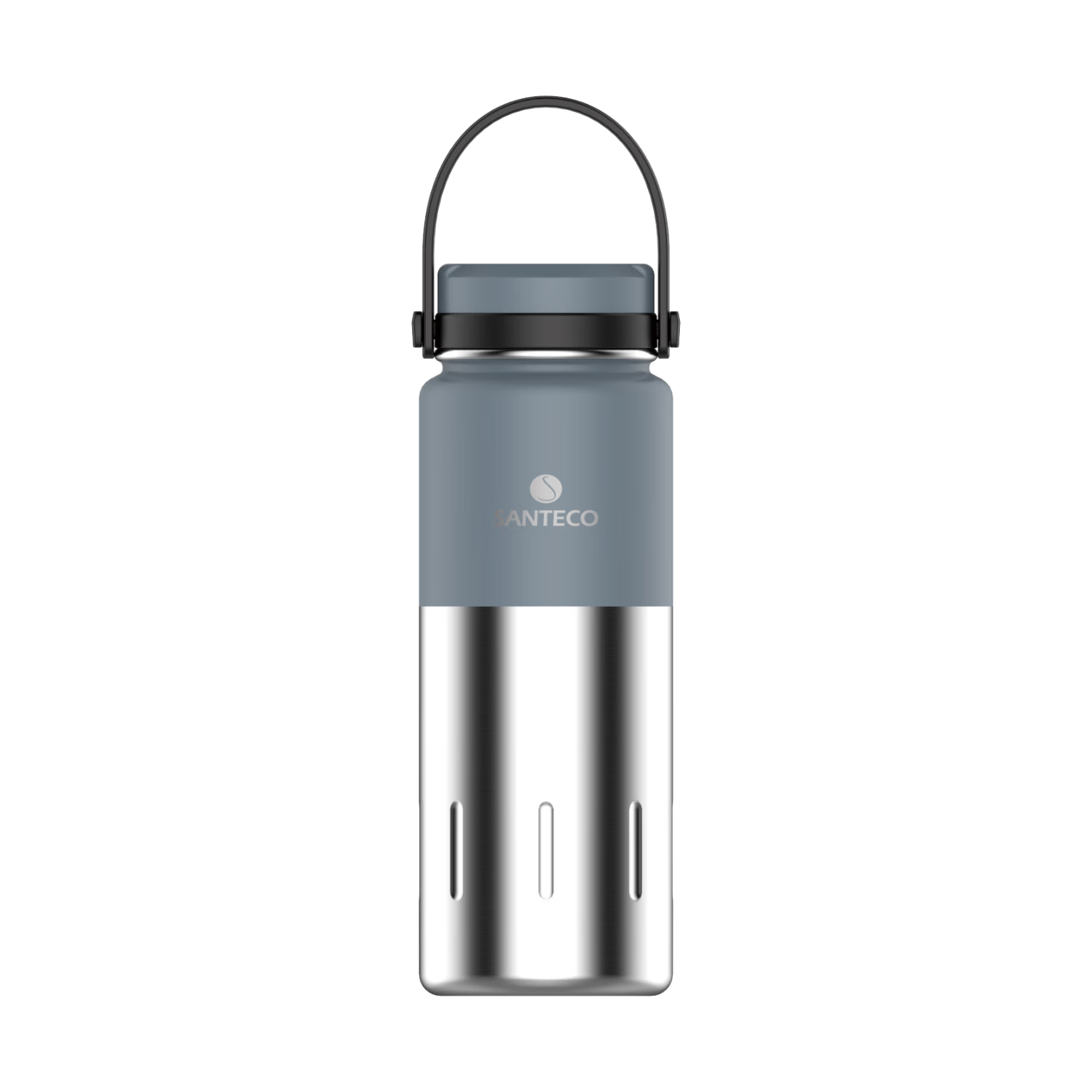SANTECO Insulated Water Bottle, Stylish Design, Portable for Students, Stainless Steel, Long-Lasting Heat Retention, Travel Mug, Melon Pink
