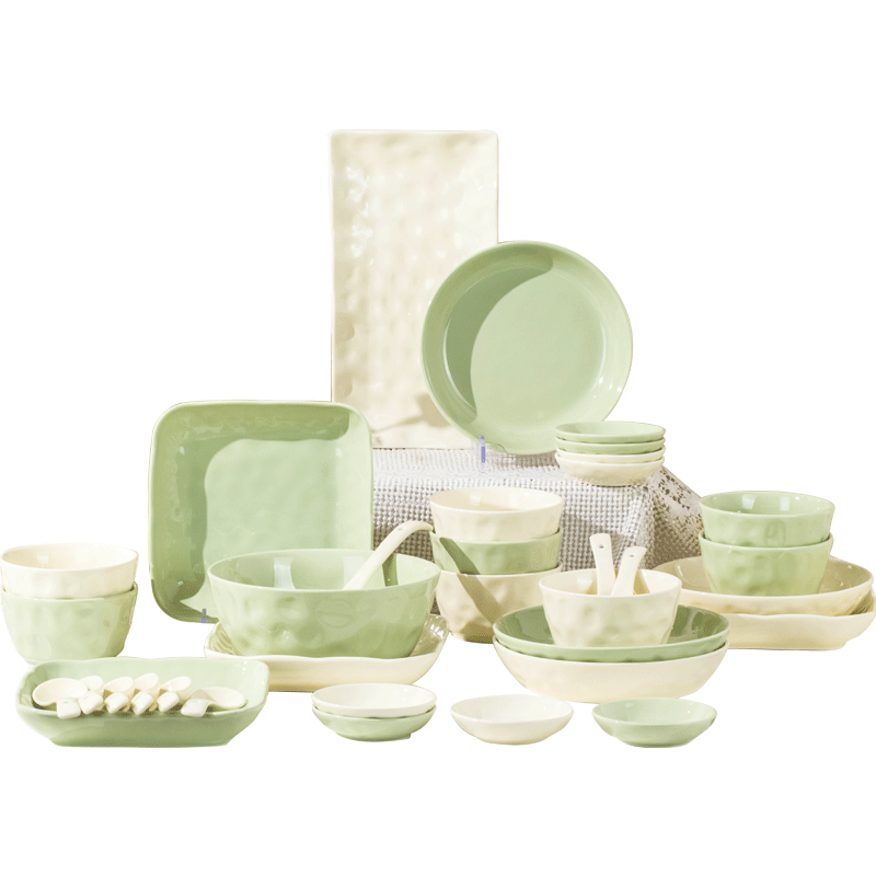 Mornenjoy Underglaze Color Bowl And Plate Tableware Set, Complete Set of Bowls And Plates for Home Use, 2026 New High-Value Bowls And Plates Set, Housewarming Gift