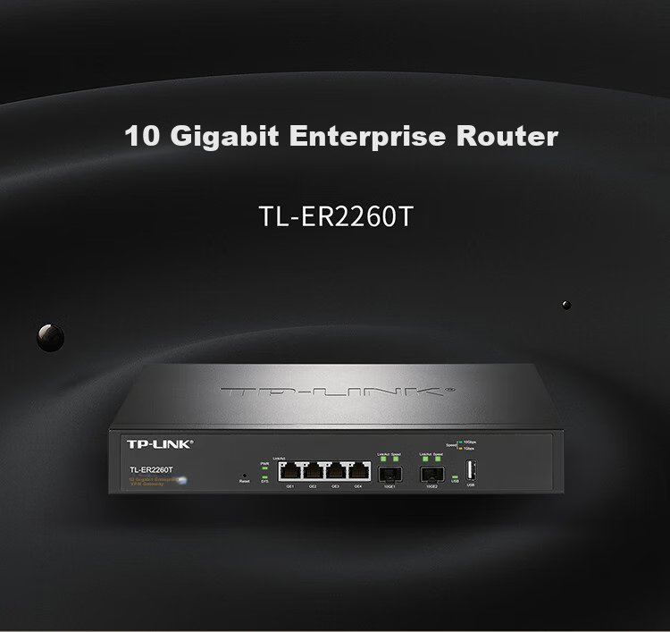 TP-LINK TL-ER2260T Enterprise-Grade 10 Gigabit Wired Router with 20 Gigabit SFP+ Fiber Port And 4 Gigabit Ethernet Ports, Quad-Core High-Speed Processor 1