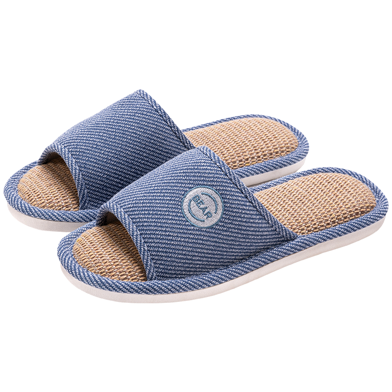 TZLDN Japanese-Style Linen Slippers, 2026 New Couple's Fabric Slippers, Home Non-Slip Men's Cotton Sandals for Indoor Use