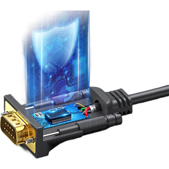 UGREEN USB to RS232 Serial Cable, 2 метра, черный