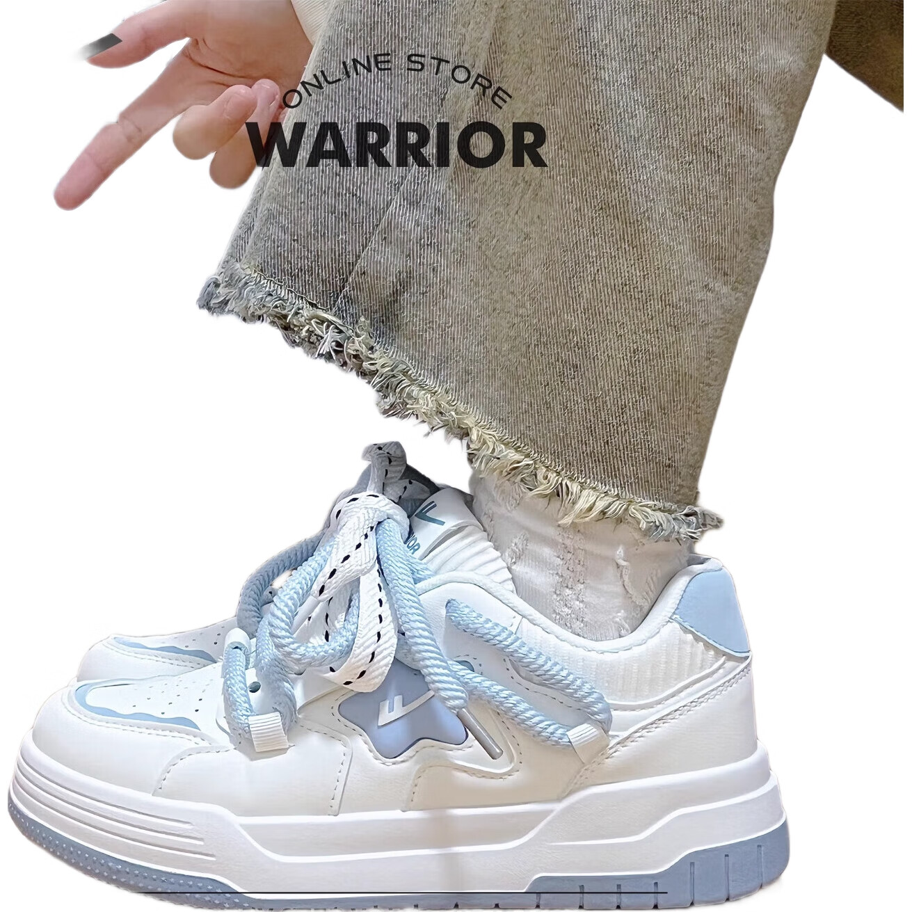 Женские кроссовки Warrior, модель "Fall Darlings", новые зимние кроссовки с увеличенной высотой, повседневные спортивные кроссовки на толстой подошве, белые кроссовки