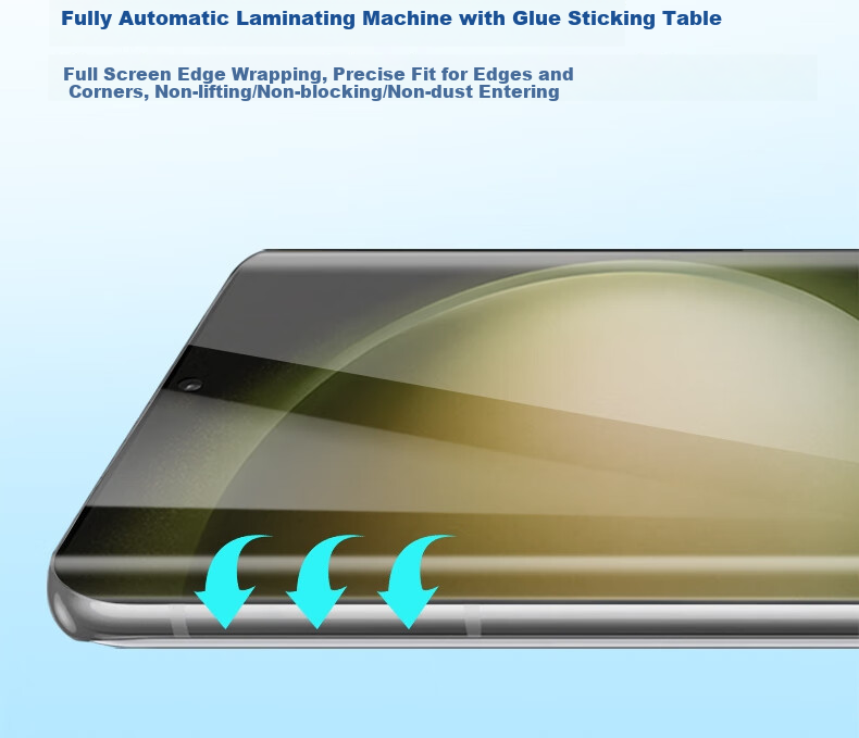 ESCASE Samsung S23 Ultra Hydrogel Film, Full-Screen Curved Coverage, No White Edge, High Transparency Front Film, Transparent Invisible Film [Two-Pack] - Application Tool A 5