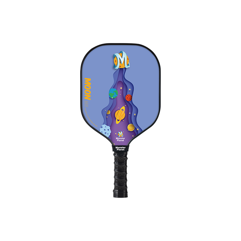 Monsterplanet Kids Parent-Child Pickleball Paddle Set - Indoor/Outdoor Fitness Equipment for Strong and Healthy Bodies