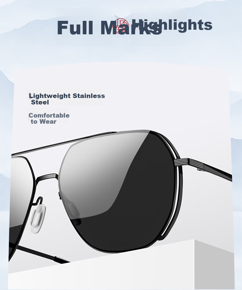 HLA Father's Day Gift Polarized Sunglasses, Fashionable Sunglasses for Men, Practical Birthday Gift Box Set for Dad 5
