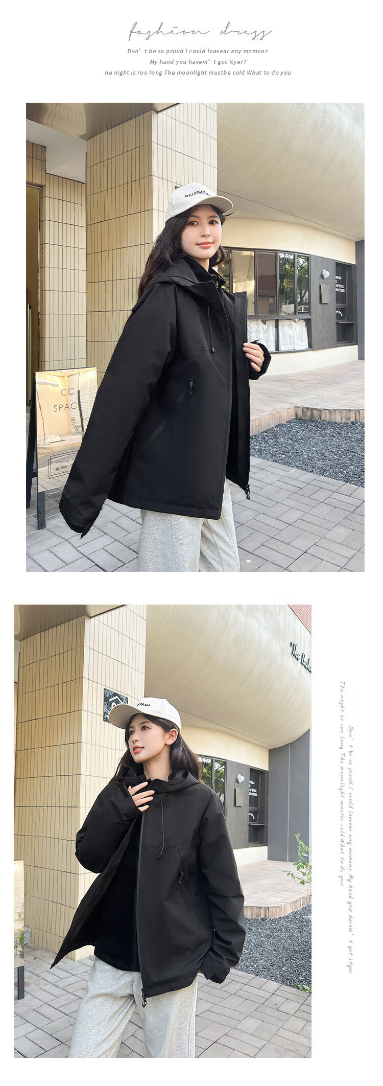 ROMON 3-in-1 Men's Outdoor Jacket Hooded Coat Women's Couple Mountaineering Yellow M 1