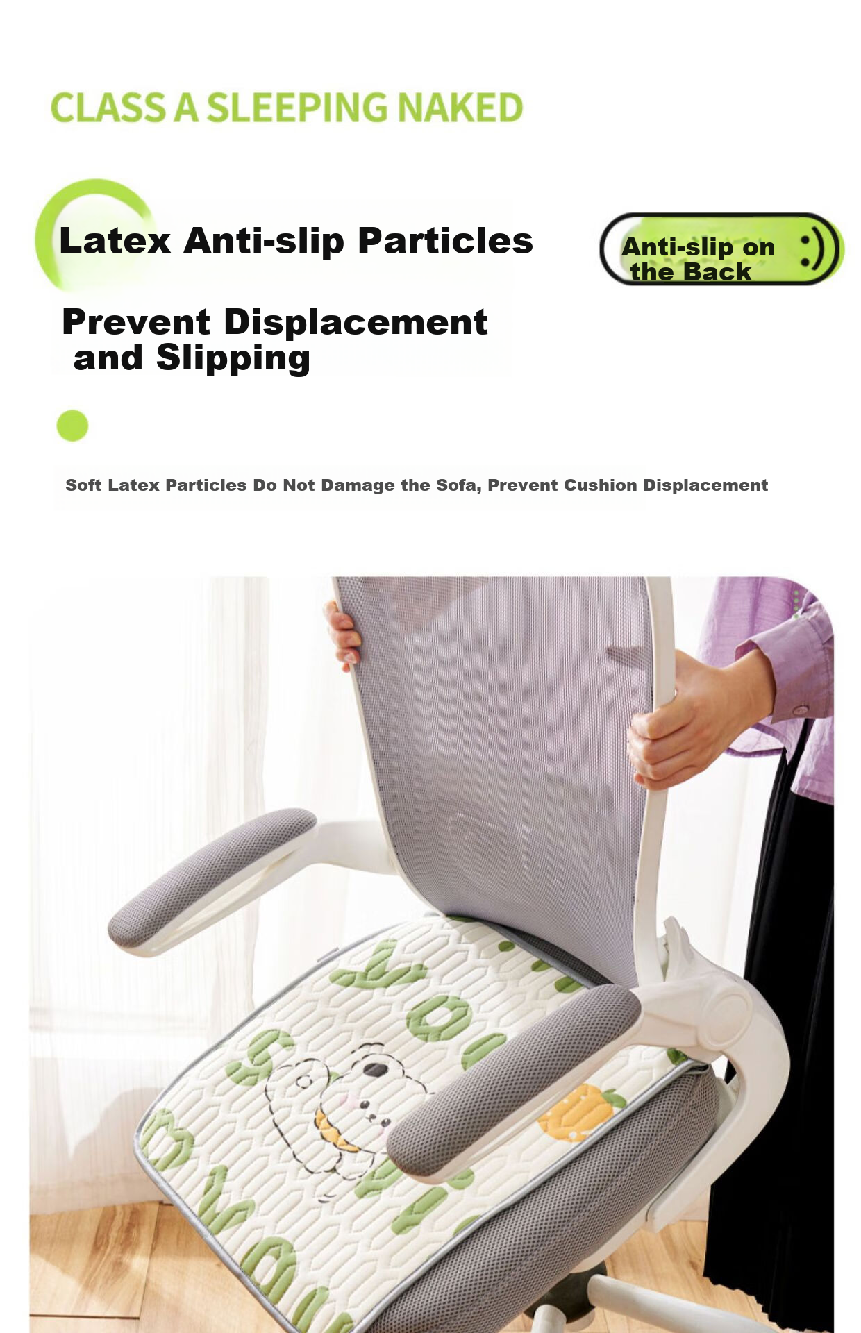 Fanyejia Car Gel Seat Cushion, Summer Ice Pad, Office Long-Sitting Cool-Feeling Chair Mat, Car Seat Pad, Cooling Mat, Temperature-Reducing Device 11
