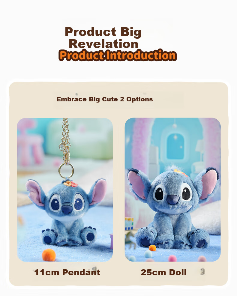 Disney Stich Plush Toy, Cute And Interesting Doll, Stuffed Animal Pillow, Children's Birthday Gift for Girls 3
