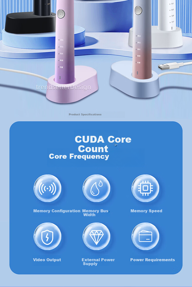 Chaofan Compatible with Flyco Electric Toothbrush Charger FT5105/FT7106/FT7205/FT7107, Wireless Induction Charging Base, Charging Cable Accessories 2