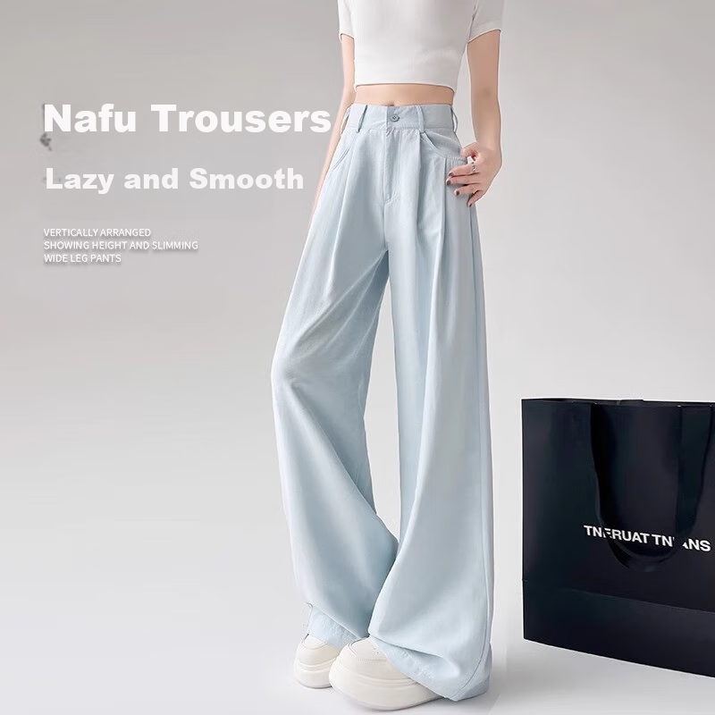 Женские брюки LangSha, модель "Milk Puff Suit Pants", осень 2025, новинка, с высокой талией, зауженные, драпированные, повседневные, свободные, универсальные, широкие брюки в стиле Ямамото