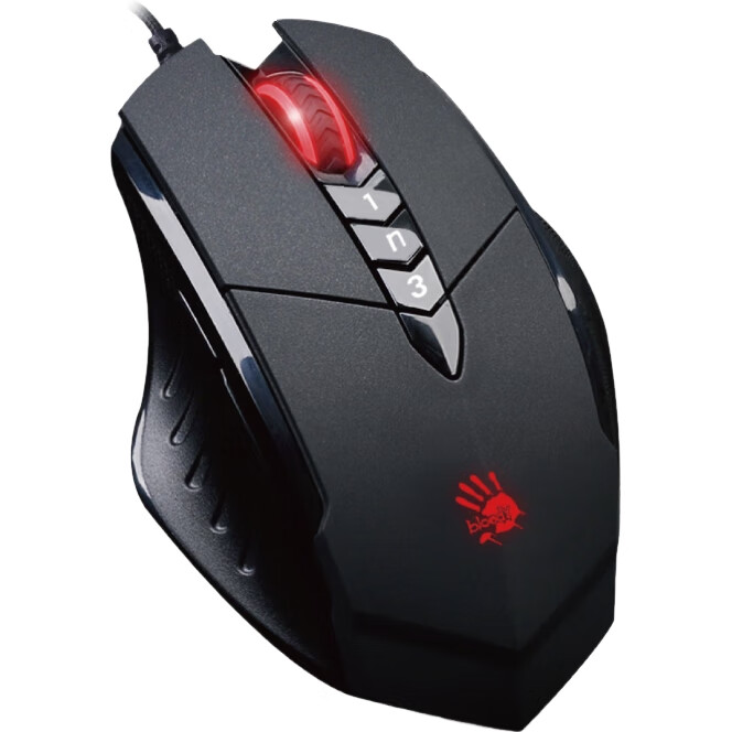 Игровая мышь A4TECH V7M Wired Gaming Mouse, проводная, механическая, для ПК, черная