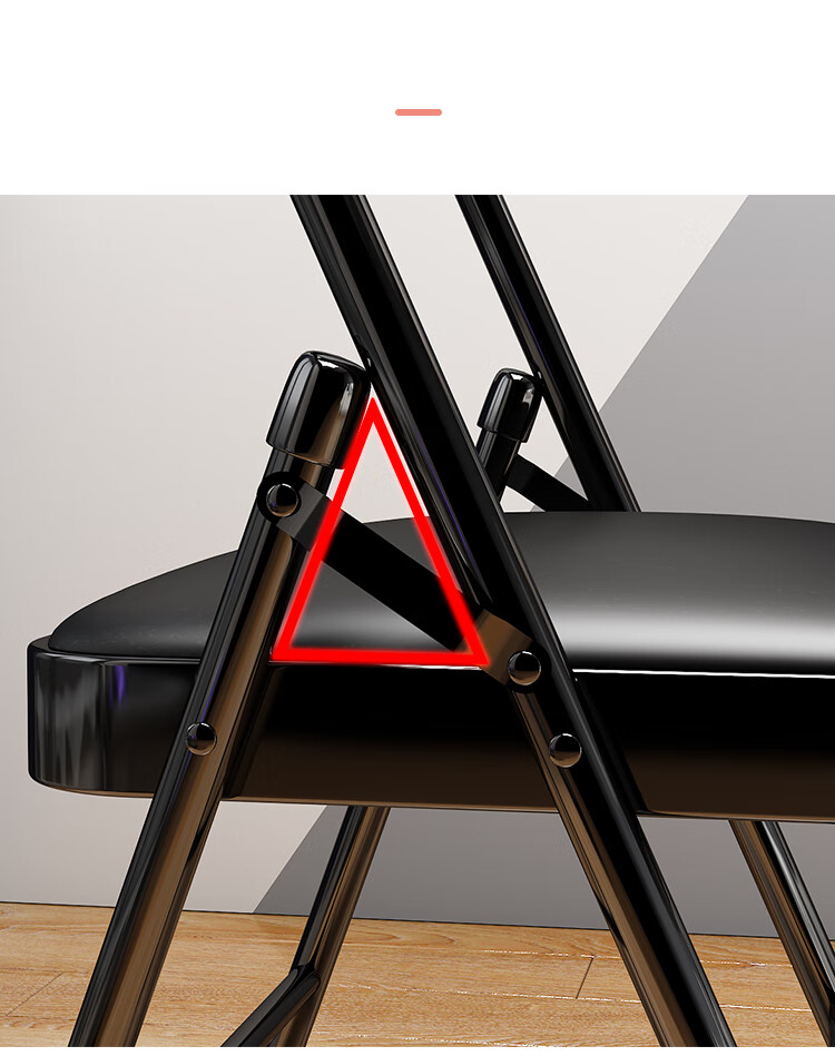 Huakaizhixing Folding Chair, Home Chair, Folding Stool, Office Training Chair, Conference Chair, Study Chair, 1022 White 17