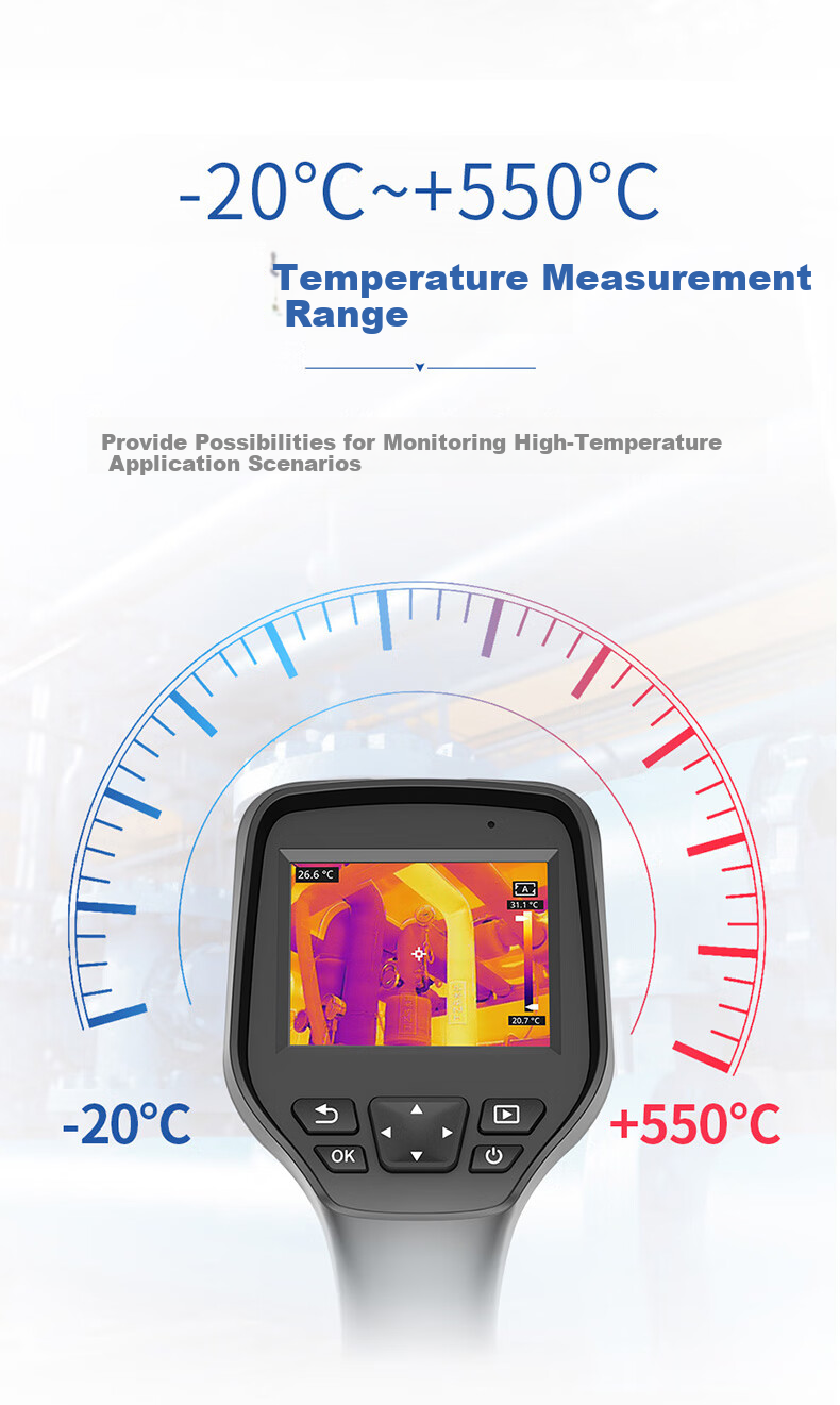 RAYTHINK Thermal Imaging Camera, Infrared Thermal Imager RM200A, Underfloor Heating Leak Detector, Handheld Temperature Meter, Leak Tester 8