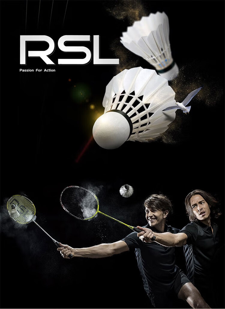 RSL Badminton Training Practice Shuttlecocks Daitongli DTL-83, Speed 76, 12 Pieces Per Tube 1