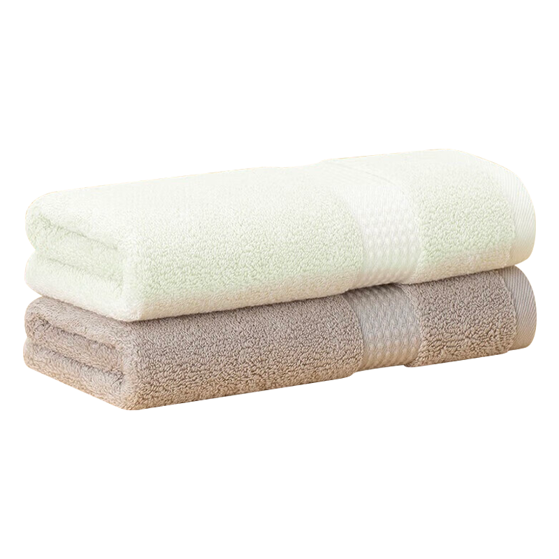HOYO Japanese Towels for Men And Women, Five-Star Hotel Face Washing And Bathing Absorbent Pure Cotton Towels, 2 Pack, Coffee/white Sports