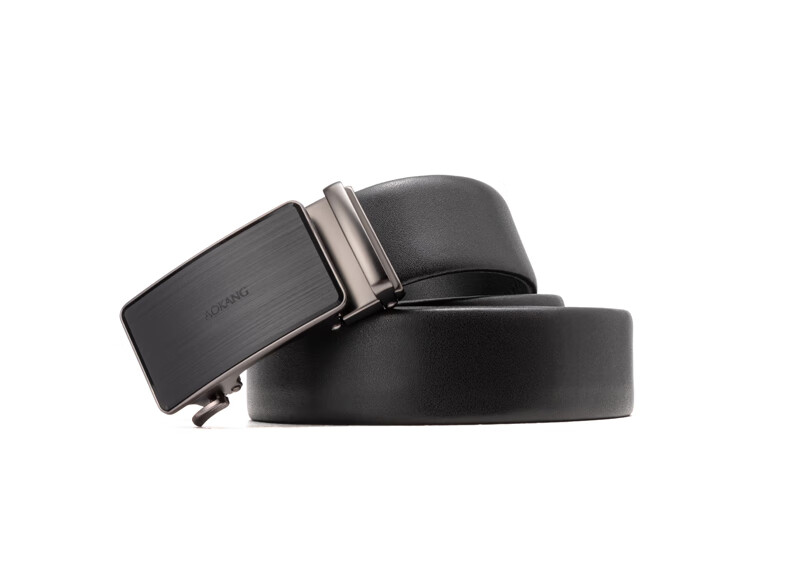 Aokang Men's Business Casual Leather Belt Automatic Buckle Cowhide Waist Belt Birthday Gift for Boyfriend Husband 10