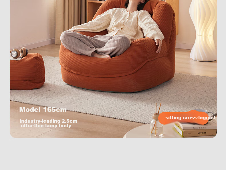 LUCKYSAC Lazy Bean Bag Sofa Chair for Living Room, Bedroom, Balcony, Single Person, Extra Large Olive Green Set 24