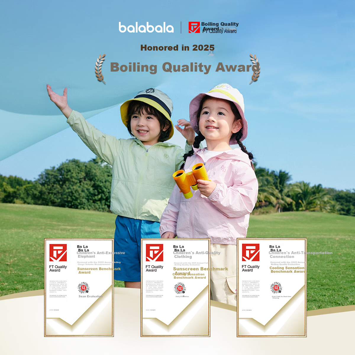 BALABALA Children's Clothing, Boys' Sun Protection Shirt, Girls' Summer Wear, Kids' Outerwear, Baby Cool-Touch Skin Coat, Lightweight Original Yarn, UPF50+
