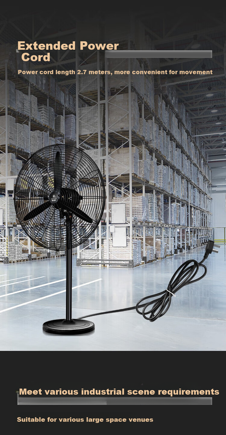 Wahson Industrial Fan Electric Fan Wall Fan High-Power Factory Workshop Commercial Fan Powerful Extra-Large Industrial Fan Bull Horn Fan AC Fixed-Frequency Fan FL-75 (Enhanced Version B) 8