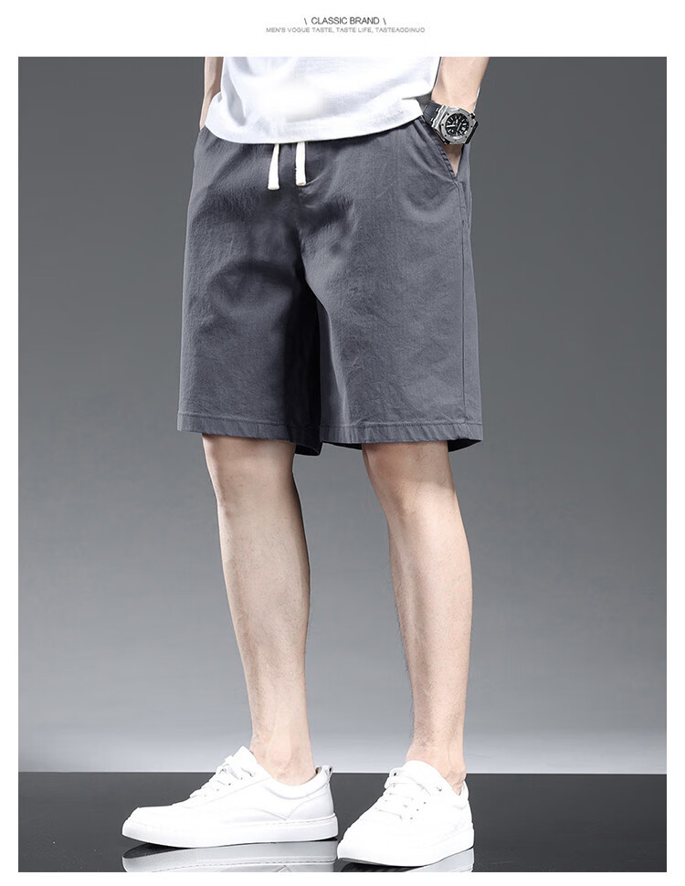 Zengzhi 2026 Summer Lightweight Casual Men's Shorts Fashion Sports Loose Straight Five-Point Pants Versatile Mid-Length Men's Trousers 17