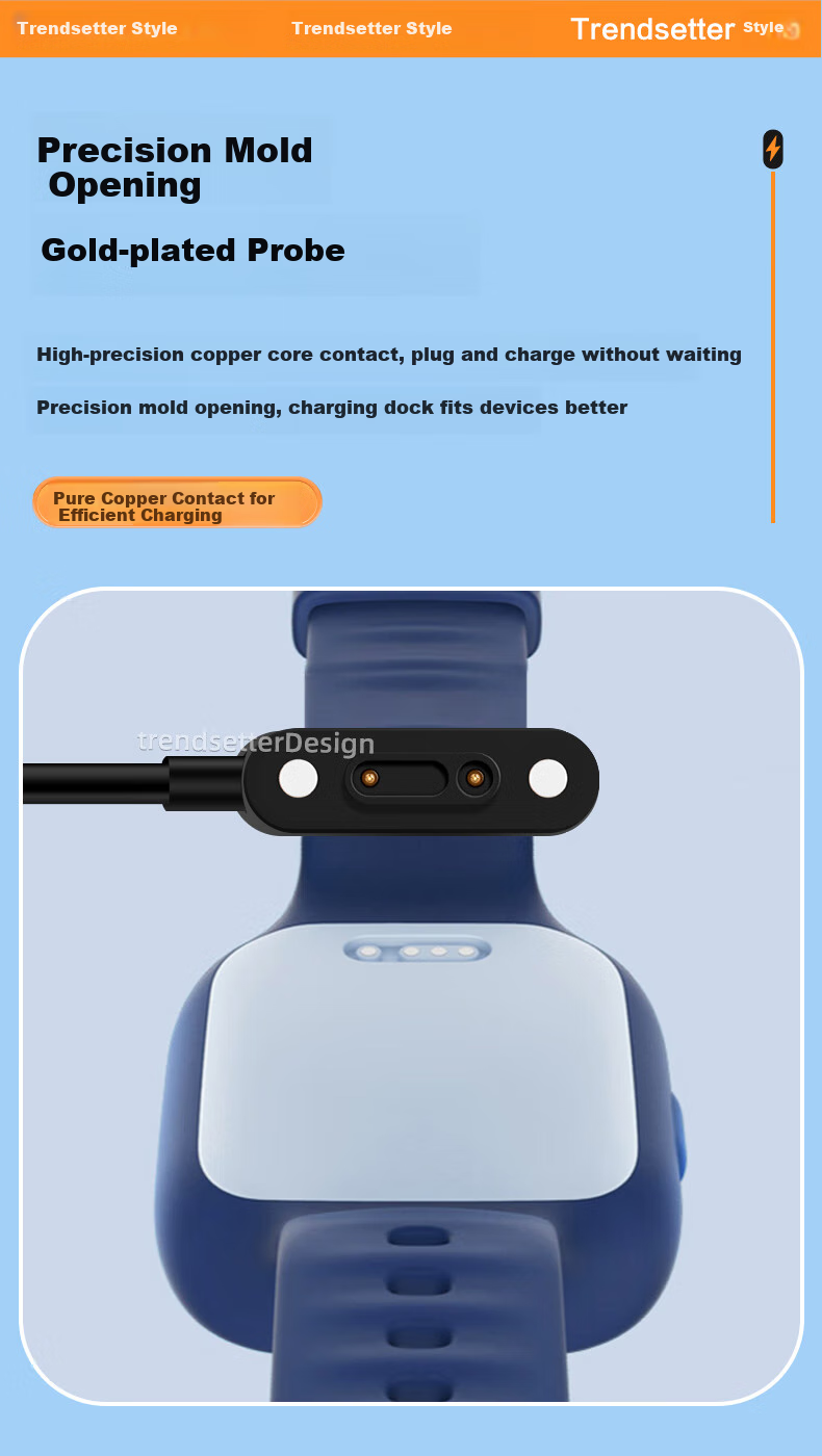 Chaofan Compatible Magnetic Charging Cable for Xiaoxun Smartwatches Yes3C/3 Pro/X5/X3S/P8/P7P6/M6/A9/T5T3/Y2S/Z7/Q2P Children's Smartwatches 6