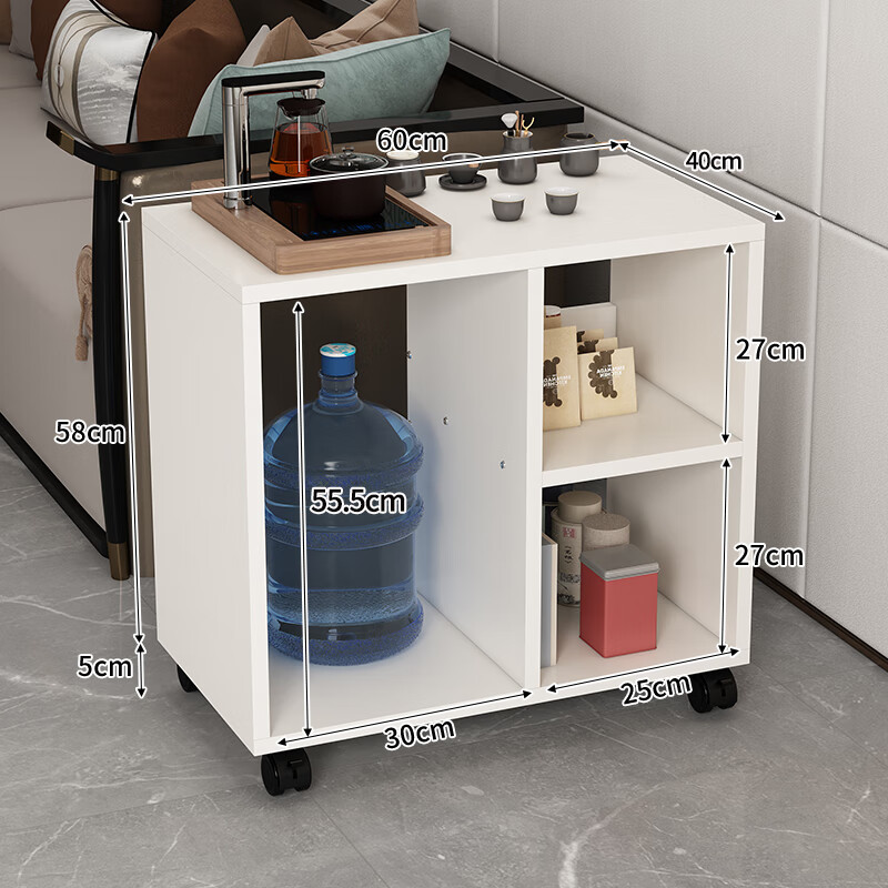 OLENOUFENG Side Table Sofa Side Cabinet Living Room Small Tea Table Movable Tea Stand Simple Tea Desk Bedside Cabinet Side Cabinet