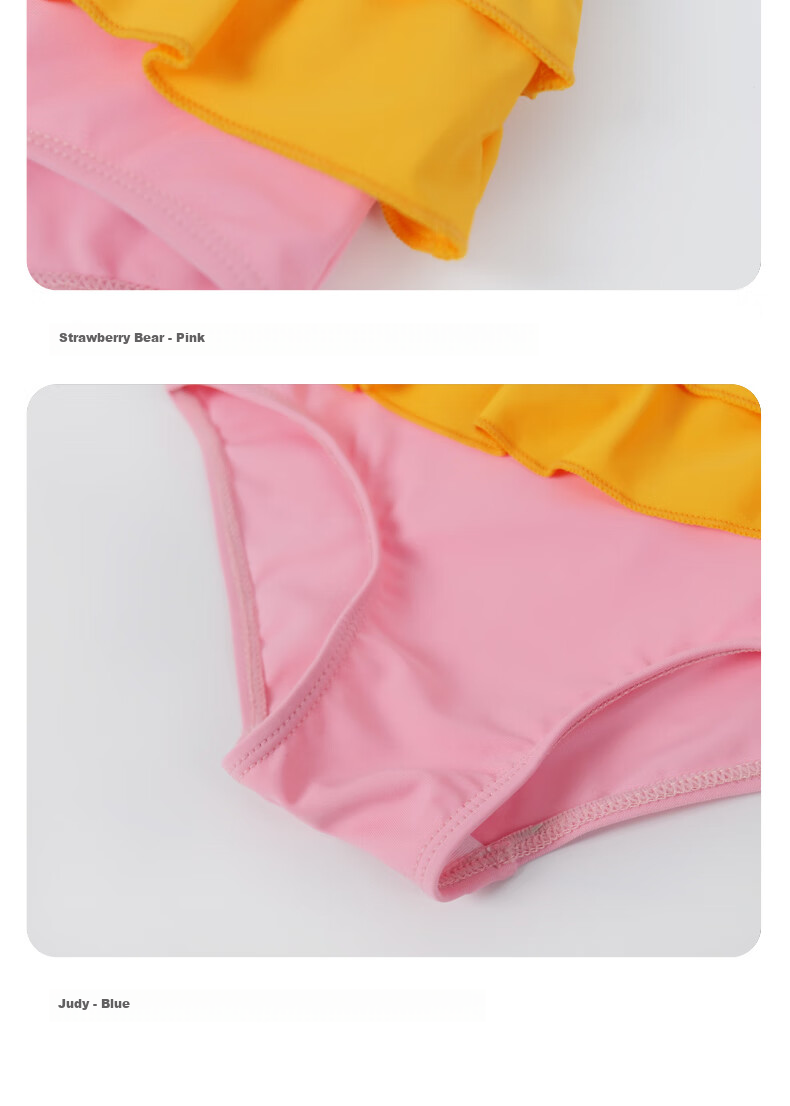Adoreswim 2024 New Fashion Trendy Cute Style Girls' Summer Swimsuit Set, Two-Piece, Size 105 8