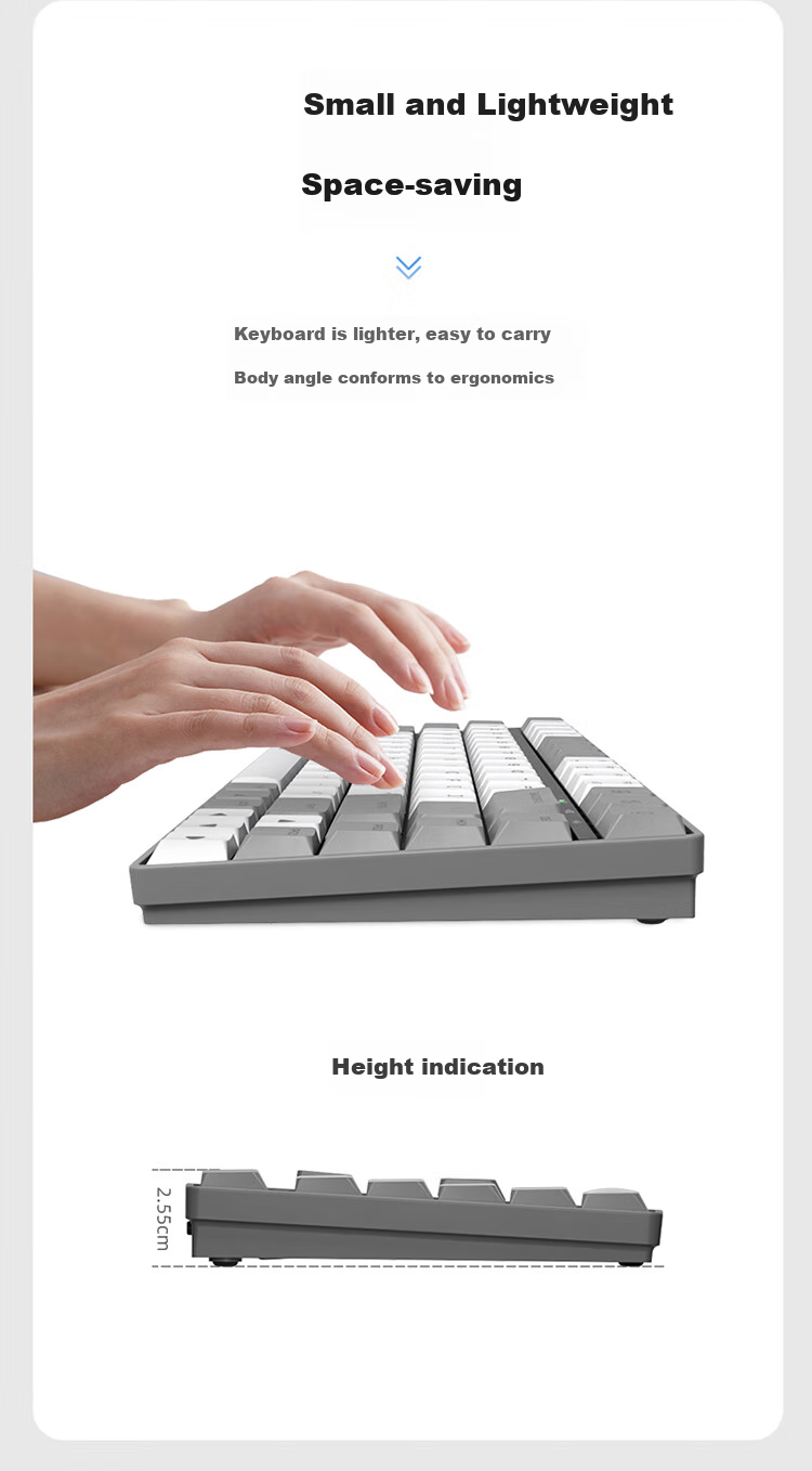 IFLYTEK AI Keyboard K1 with DeepSeek-R1 [Membrane Keyboard 84 Keys] Wireless Keyboard AI Writing Q&A Smart PPT Full Anti-Ghosting Three-Mode Connectio 10