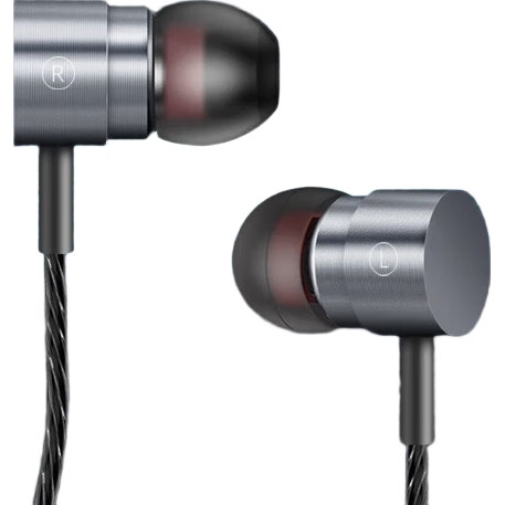 Кабель Newmine XLT06 Type-C для наушников с регулировкой громкости, цифровые наушники для телефона, проводные наушники-вкладыши, цвет угольный