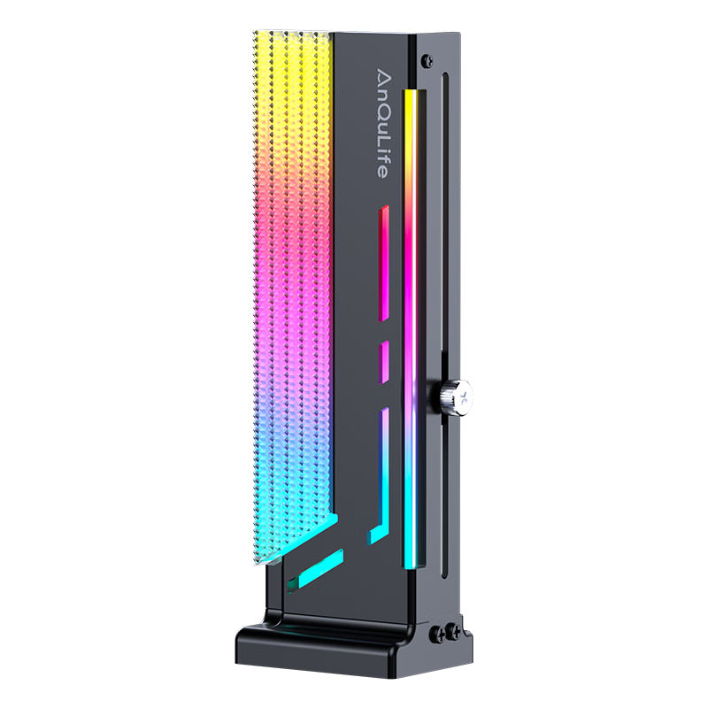 ANQULIFE Graphics Card Bracket ARGB Sync Magnetic Lens Black Vertical Support Rod Sea View Figurine Desktop Computer Fan Compatible with 40 Series 50 Series AQ-B005