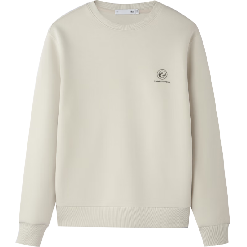 HLA Men's Autumn Sweater 25 Chinese Dragon Round Neck Far Infrared Long Sleeve Men's