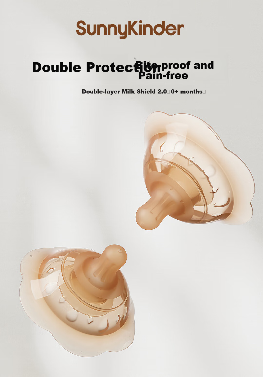 SunnyKinder Breast Shield Newborn Nipple Protector, Breast Patch, Feeding Aid, Breast Pump Auxiliary Nipple, Double-Layer Corrector 1