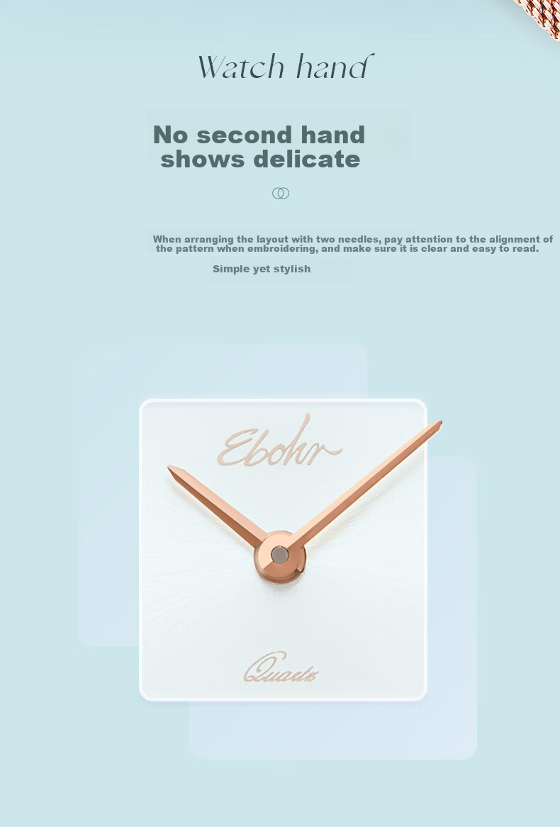 EBOHR Women's Watch, Kana Simple And Fashionable Red Strap Birthday Valentine's Day Gift Qiji Red Quartz Watch 51350147 9