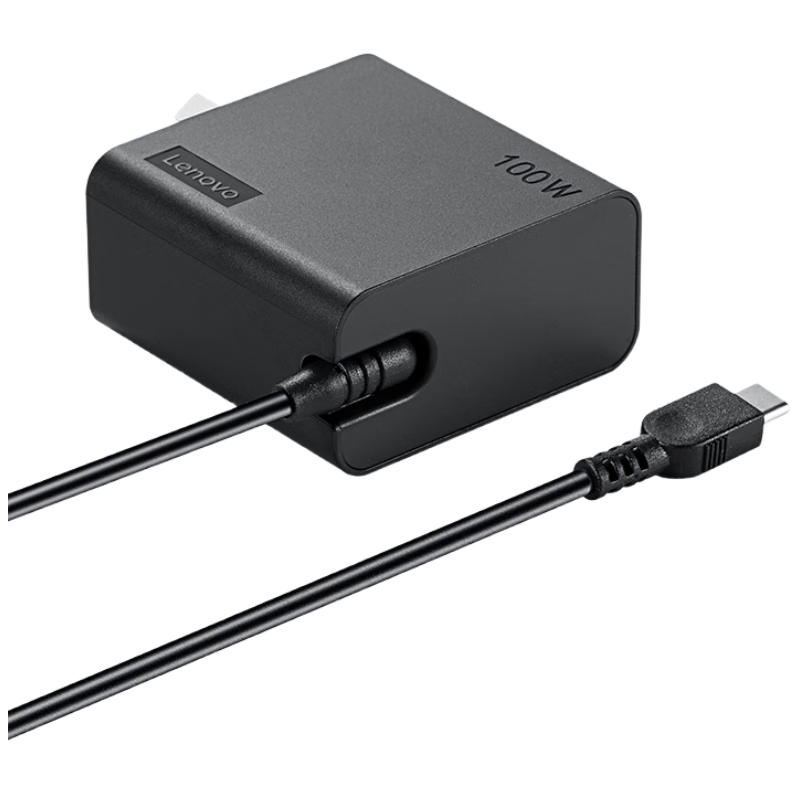Lenovo Portable 100W Laptop Charger Power Adapter Type-C Cable GaN PD Fast Charging ThinkPad Laptop Charging Cable Cleaning Kit